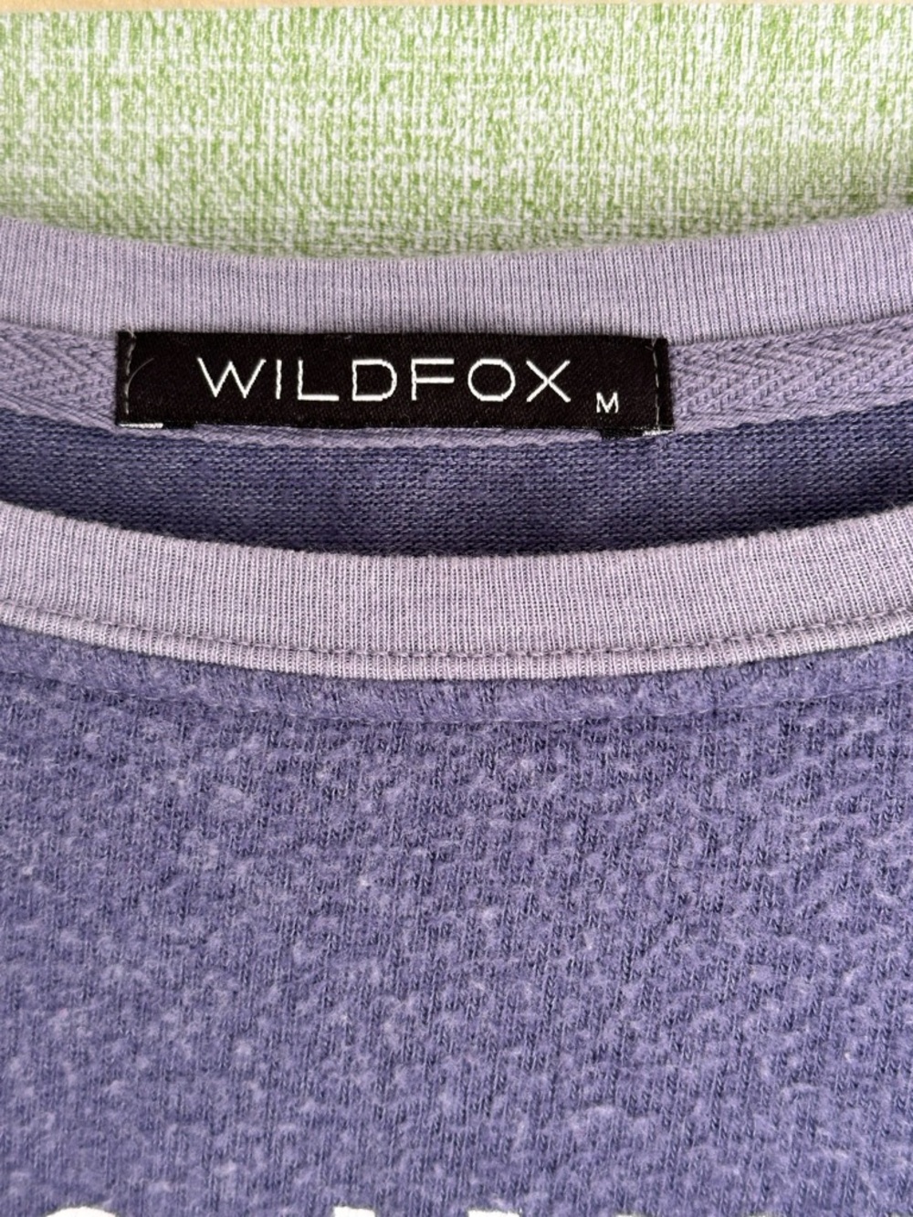 Wildfox Graphic Print Vacations + Kisses Terrycloth Baggy Beach Jumper, Size M - Picture 3 of 7